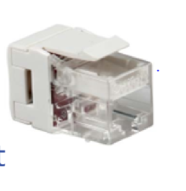 Category 6A UTP LED 180° Keystone Outlet