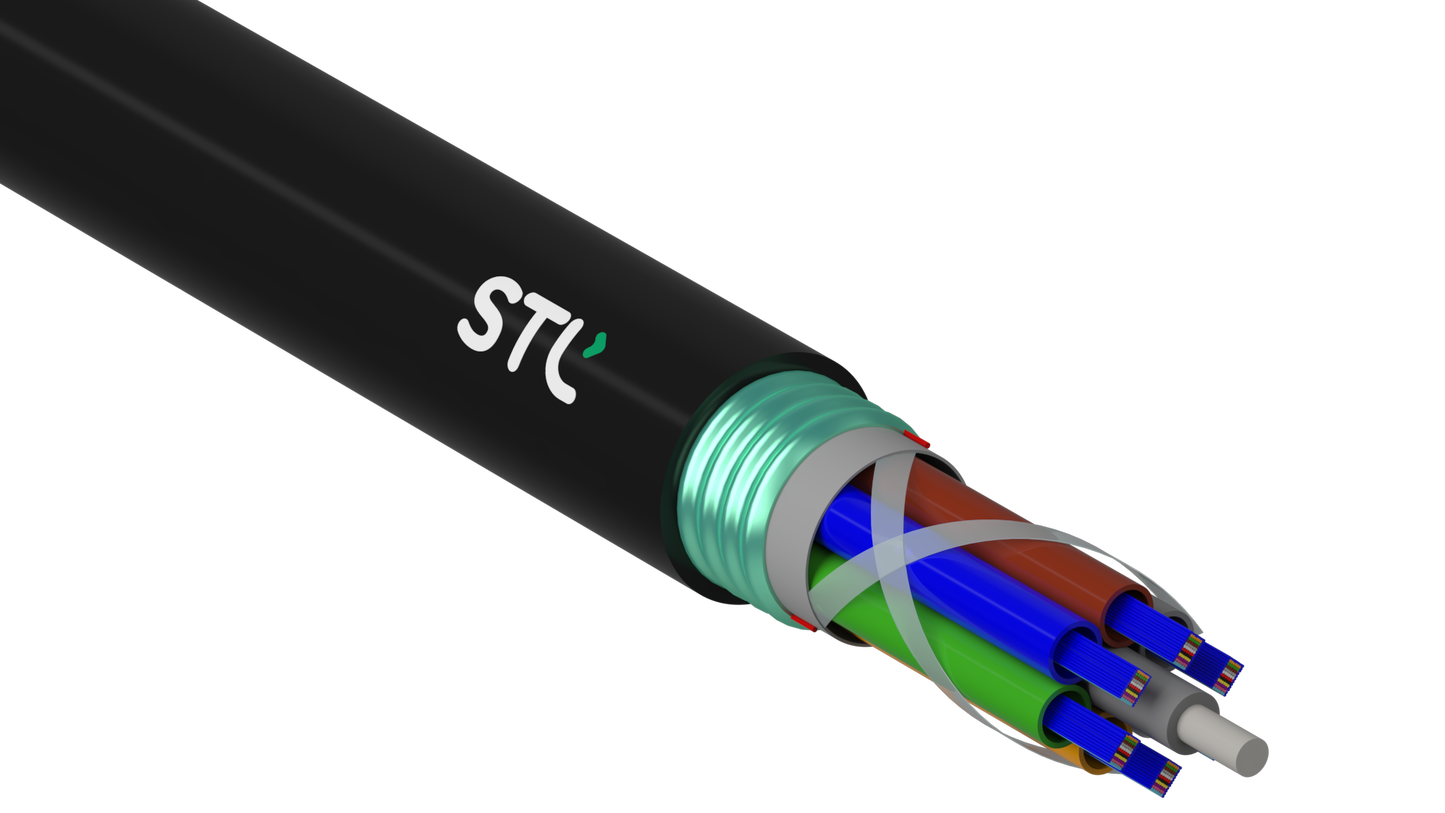 STL Ribbon Lite | Multitube Gel Free Single Jacket Armored Ribbon OFC | STL Nova G.657.A1 and G.652.D