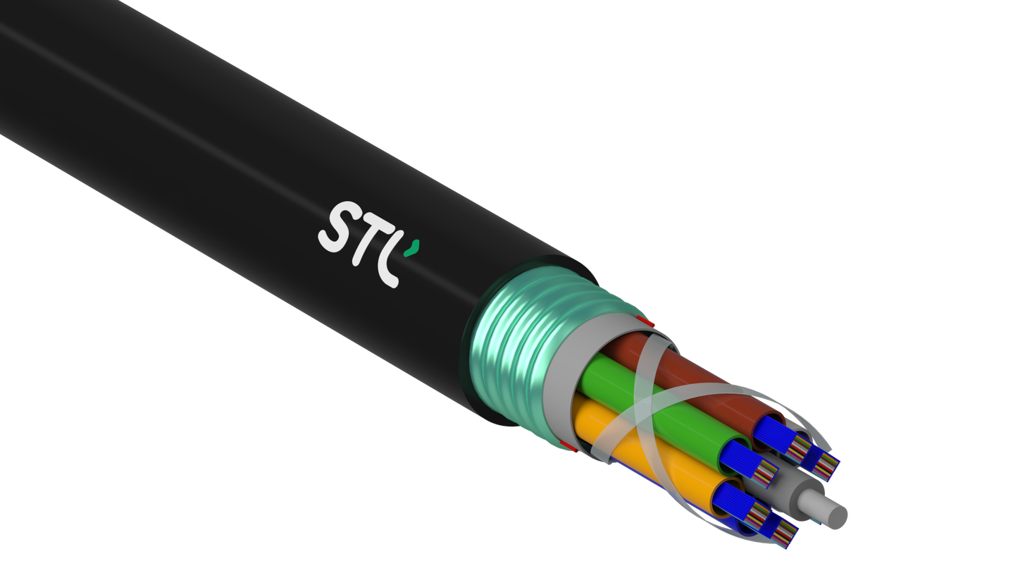 STL Ribbon Lite | Multitube Gel Free Single Jacket Armored Ribbon OFC | STL Nova G.657.A1 and G.652.D